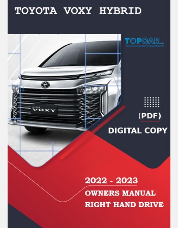 toyota voxy hybrid 2022-2023 owners manual